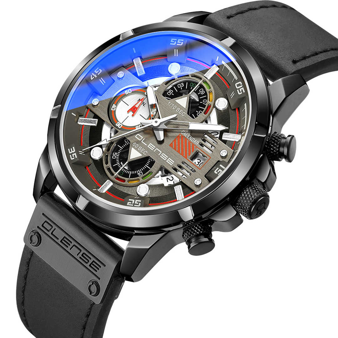 Mens watches leather deals strap sale